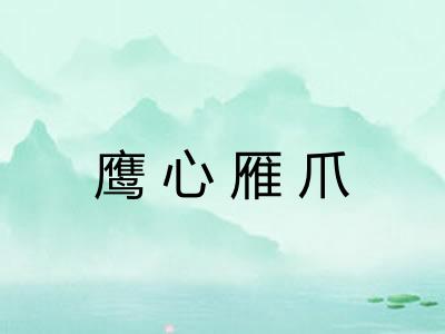 鹰心雁爪 鹰心雁爪