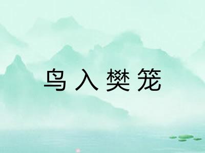 鸟入樊笼 鸟入樊笼