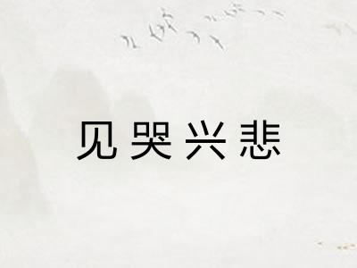 见哭兴悲 见哭兴悲