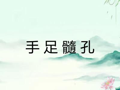 手足髓孔 手足髓孔