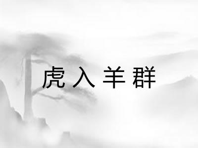 虎入羊群 虎入羊群