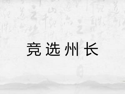 竞选州长