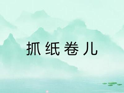 抓纸卷儿 抓纸卷儿