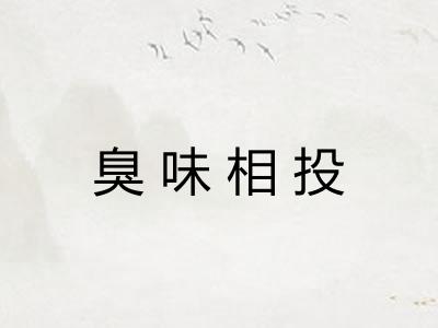 臭味相投 臭味相投