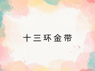 十三环金带