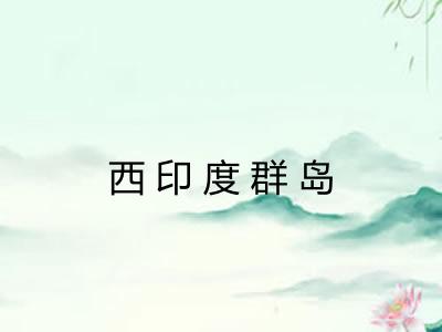 西印度群岛 西印度群岛