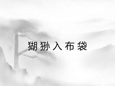 猢狲入布袋 猢狲入布袋