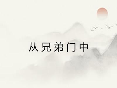 从兄弟门中