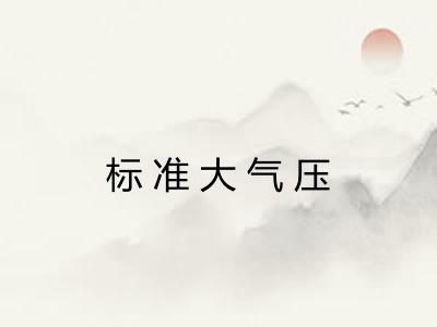 标准大气压