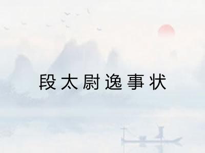 段太尉逸事状 段太尉逸事状