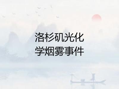 洛杉矶光化学烟雾事件 洛杉矶光化学烟雾事件